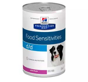 Hill's PRESCRIPTION DIET d/d Food Sensitives Вологий Корм.Харчова чут-сть, захв. Шкіри/качка Hill's PRESCRIPTION DIET d/d Food Sensitives Вологий Корм.Харчова чут-сть, захв. Шкіри/качка