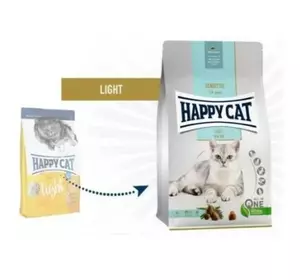 Happy Cat Sens Light корм для кішок з надмірною вагою або схильних до повноти, 10 кг Happy Cat Sens Light корм для кішок з надмірною вагою або схильних до повноти, 10 кг