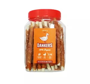 Смачні ласощі Dankers кальцієва паличка з філе качки для собак, 500 г Смачні ласощі Dankers кальцієва паличка з філе качки для собак, 500 г