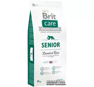 Сухий корм для літніх собак усіх порід Brit Care Senior All Breed Lamb & Rice 12 кг Сухий корм для літніх собак усіх порід Brit Care Senior All Breed Lamb & Rice 12 кг