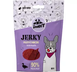 Ласощі для собак Містер Бандіт Mr.Bandit джерки для собак з качки, 80 г Ласощі для собак Містер Бандіт Mr.Bandit джерки для собак з качки, 80 г