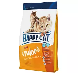 Happy Cat Indoor Atlantik Lachs сухий корм для дорослих котів, що живуть у приміщенні, 4 кг Happy Cat Indoor Atlantik Lachs сухий корм для дорослих котів, що живуть у приміщенні, 4 кг