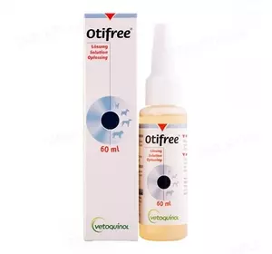 Отіфрі Otifree лосьйон для чищення вух собак і кішок (60 мл), Vetoquinol Отіфрі Otifree лосьйон для чищення вух собак і кішок (60 мл), Vetoquinol