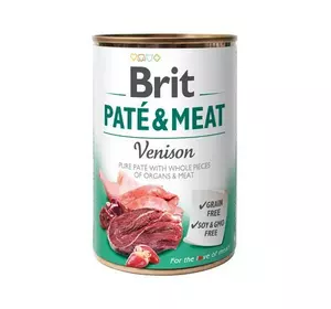Вологий корм Бріт Brit Care Paté & Meat Dog Venison для собак з олениною 400 г Вологий корм Бріт Brit Care Paté & Meat Dog Venison для собак з олениною 400 г