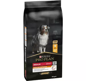Сухий корм Pro Plan Medium для дорослих собак середніх порід з куркою 18 кг Сухий корм Pro Plan Medium для дорослих собак середніх порід з куркою 18 кг
