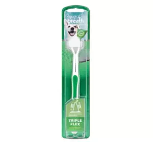 Зубная щетка для собак TropiClean TripleFlex для средних и больших пород (средняя жесткость) Зубная щетка для собак TropiClean TripleFlex для средних и больших пород (средняя жесткость)