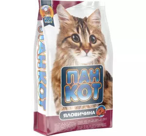 Корм для кішок Пан Кіт сухий з яловичиною, 400 г Корм для кішок Пан Кіт сухий з яловичиною, 400 г