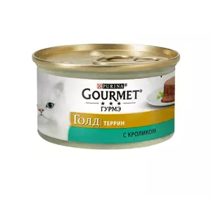 Gourmet Gold (Гурме Голд) Консерви для кішок шматочки в паштеті з кроликом 85 г Purina Gourmet Gold (Гурме Голд) Консерви для кішок шматочки в паштеті з кроликом 85 г Purina