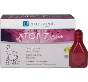 Dermoscent (Дермосент) ATOP 7 spot-on для собак 10-20 кг (4піп.х 1.2мл) Dermoscent (Дермосент) ATOP 7 spot-on для собак 10-20 кг (4піп.х 1.2мл)