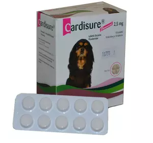 Кардишур 1.25 мг. 10 табл. (Cardisure) аналог Ветмедин