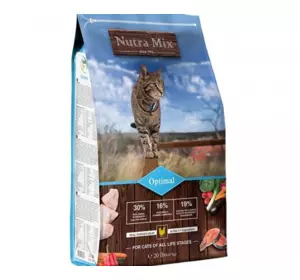 Сухий корм "Nutra Mix Cat Optimal" для котів усіх порід, курка, рис, морепродукти, 9.07 кг Сухий корм "Nutra Mix Cat Optimal" для котів усіх порід, курка, рис, морепродукти, 9.07 кг