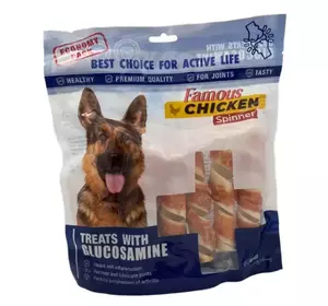 Смаколики GiGi "Кручені палички з куркою" / ласощі Famous Chicken Spinner №2 180 г Смаколики GiGi "Кручені палички з куркою" / ласощі Famous Chicken Spinner №2 180 г