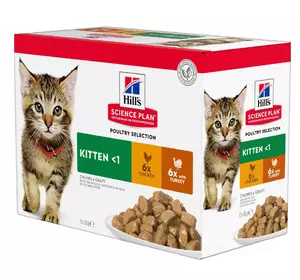Пауч для кошенят та кішок Hill's Science Plan Kitten (паучі) з куркою та індичкою 85 г Пауч для кошенят та кішок Hill's Science Plan Kitten (паучі) з куркою та індичкою 85 г