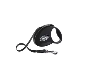 Рулетка-повідець Flexi Style S стрічка 3м/12кг (чорний) Рулетка-повідець Flexi Style S стрічка 3м/12кг (чорний)