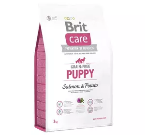Сухий корм для цуценят Бріт Brit Care GF Puppy Salmon & Potato 3 кг