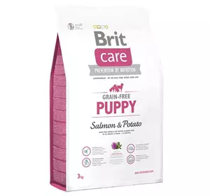Сухий корм для цуценят Бріт Brit Care GF Puppy Salmon & Potato 3 кг Сухий корм для цуценят Бріт Brit Care GF Puppy Salmon & Potato 3 кг