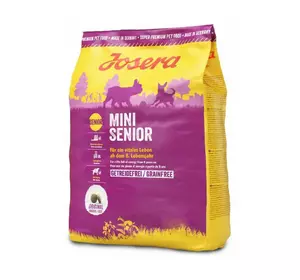 Сухий корм Josera MiniSenior (Minivita) з лососем для малоактивних собак мініатюрних порід з 8-го року життя, 3 кг Сухий корм Josera MiniSenior (Minivita) з лососем для малоактивних собак мініатюрних порід з 8-го року життя, 3 кг