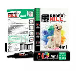 Акарокіл краплі від бліх та кліщів для собак вагою 20 - 40 кг (1 піпетка 4.0 мл) Акарокіл краплі від бліх та кліщів для собак вагою 20 - 40 кг (1 піпетка 4.0 мл)