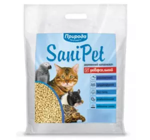 Деревний наповнювач "Природа" "Універсальний" натуральний, 10 кг Деревний наповнювач "Природа" "Універсальний" натуральний, 10 кг