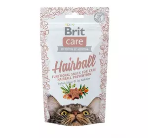 Ласощі Brit Care Hairball для запобігання утворенню шерстяних грудочок у котів з качкою 50 г Ласощі Brit Care Hairball для запобігання утворенню шерстяних грудочок у котів з качкою 50 г