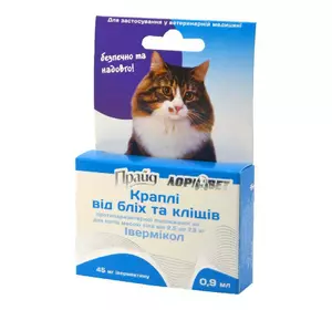 Протипаразитарні краплі Прайд для котів вагою від 5 до 7.5 кг, Лорі Протипаразитарні краплі Прайд для котів вагою від 5 до 7.5 кг, Лорі