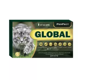 Краплі протипаразитарні PerFect Global для кішок (1 шт. - 1.7 мл), Ветсинтез