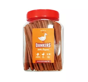 Смачні ласощі Dankers ковбаски з качки по-пекінськи для собак, 500 г