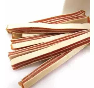 "HapPet"-ласощі для собак "Сендвіч палички курка і тріска", 500г (70+-5шт) "HapPet"-ласощі для собак "Сендвіч палички курка і тріска", 500г (70+-5шт)