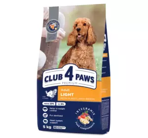 Сухий корм для собак CLUB 4 PAWS (Клуб 4 Лапи) Преміум для малих/середніх порід (контроль ваги) з індичкою, 5 кг Сухий корм для собак CLUB 4 PAWS (Клуб 4 Лапи) Преміум для малих/середніх порід (контроль ваги) з індичкою, 5 кг