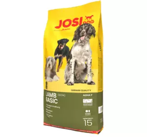 Сухий корм Josera JosiDog Lamb Basic (ЙозіДог Ламб Бейсік) для дорослих собак дієта з м'ясом ягняти, 15 кг Сухий корм Josera JosiDog Lamb Basic (ЙозіДог Ламб Бейсік) для дорослих собак дієта з м'ясом ягняти, 15 кг