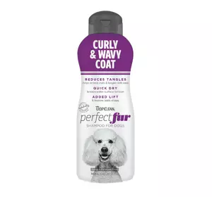 Шампунь для собак з кучерявою та хвилястою вовною TropiClean Perfect Fur Curly & Wavy Coat, 473 мл Шампунь для собак з кучерявою та хвилястою вовною TropiClean Perfect Fur Curly & Wavy Coat, 473 мл