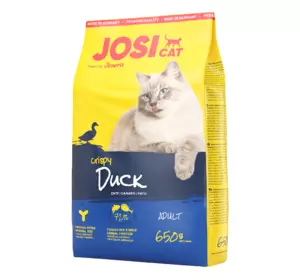 Сухий корм Josera JosiCat Crispy Duck (ЙозіКет Кріспі Дак) для дорослих котів з качкою, 650 г Сухий корм Josera JosiCat Crispy Duck (ЙозіКет Кріспі Дак) для дорослих котів з качкою, 650 г