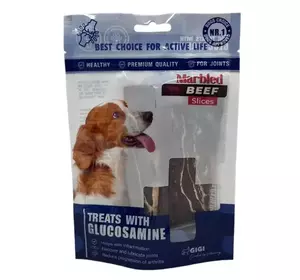 Смаколики GiGi "Слайси з м'яса мармурової яловичини" / ласощі Marbled Beef Slices 85 г Смаколики GiGi "Слайси з м'яса мармурової яловичини" / ласощі Marbled Beef Slices 85 г