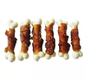 Ласощі для собак Кальцієва кісточка з качкою 500 г Ласощі для собак Кальцієва кісточка з качкою 500 г