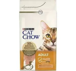 Сухий корм для дорослих котів Cat Chow Adult з качкою 1.5 кг