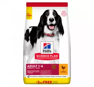 Сухий корм для собак Hills Science Plan ADULT Chicken BONUS BAG 14 кг Сухий корм для собак Hills Science Plan ADULT Chicken BONUS BAG 14 кг