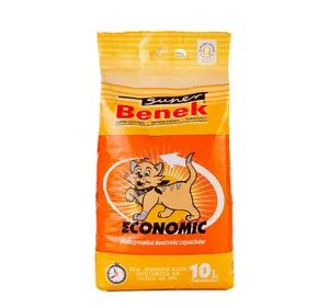 Наповнювач бентонітовий Супер Бенек Super Benek Economic Naturalny для котячих туалетів натуральний (без запаху), 10 л Наповнювач бентонітовий Супер Бенек Super Benek Economic Naturalny для котячих туалетів натуральний (без запаху), 10 л
