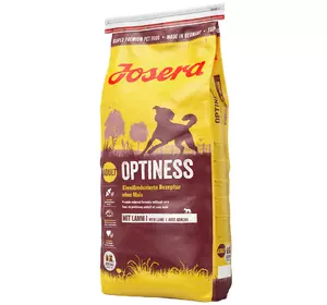 Сухий корм Josera Optiness (Йозера Оптінес) у великих гранулах зі зниженим рівнем білка, 15 кг Сухий корм Josera Optiness (Йозера Оптінес) у великих гранулах зі зниженим рівнем білка, 15 кг