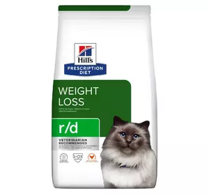 Сухий дієтичний корм Хіллс Hills PD r/d для котів для зниження ваги з куркою 1.5 кг
