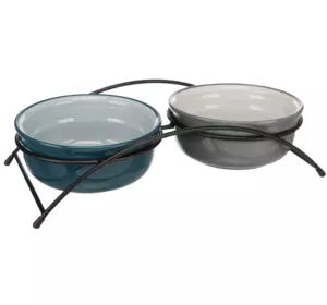 Trixie TX-24535 миски керамическе на підставці 2 × 0,25 л / ø13 см Trixie TX-24535 миски керамическе на підставці 2 × 0,25 л / ø13 см
