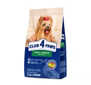 Повнораціонний сухий корм для дорослих собак CLUB 4 PAWS (Клуб 4 Лапи) Преміум для малих порід з качкою, 2 кг Повнораціонний сухий корм для дорослих собак CLUB 4 PAWS (Клуб 4 Лапи) Преміум для малих порід з качкою, 2 кг