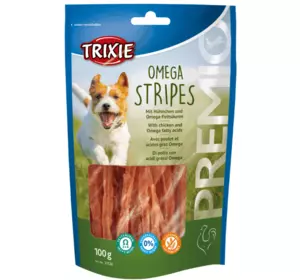 Trixie TX-31536 Premio Omega Stripes 100г - ласощі з курячою грудкою для собак