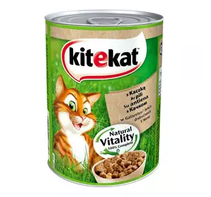 Kitekat Natural Vitality Консерви для кішок з качкою в желе, 400 г Kitekat Natural Vitality Консерви для кішок з качкою в желе, 400 г