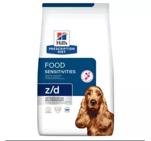 Сухий корм для дорослих собак Хіллс Hills PD z/d Food Sensitivities 3 кг при харчовій непереносимості