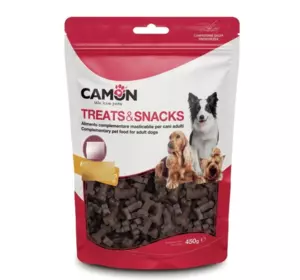 "Camon Treats & Snacks" - ласощі для дресирування собак "Кісточки" шинка, 450г "Camon Treats & Snacks" - ласощі для дресирування собак "Кісточки" шинка, 450г