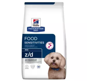 Корм для собак малих порід Хіллс Hills PD z/d Food Sensitivities Mini 1 кг при харчовій непереносимості