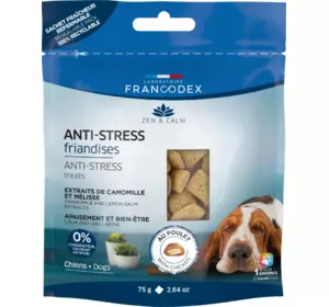 Ласощі антистрес Francodex (Франкодекс) для собак з заспокійливим ефектом з куркою, 75 г Ласощі антистрес Francodex (Франкодекс) для собак з заспокійливим ефектом з куркою, 75 г