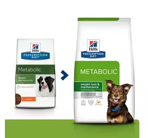 Лікувальний сухий корм Хіллс Hills PD Canine Metabolic для собак із надмірною вагою 1.5 кг Лікувальний сухий корм Хіллс Hills PD Canine Metabolic для собак із надмірною вагою 1.5 кг
