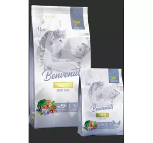 Корм для дорослих котів Бенвенуті Benvenuti Gatti з куркою 14 кг Корм для дорослих котів Бенвенуті Benvenuti Gatti з куркою 14 кг