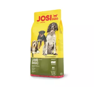 Сухий корм Josera JosiDog Lamb Basic (ЙозіДог Ламб Бейсік) для дорослих собак дієта з м'ясом ягняти, 18 кг Сухий корм Josera JosiDog Lamb Basic (ЙозіДог Ламб Бейсік) для дорослих собак дієта з м'ясом ягняти, 18 кг